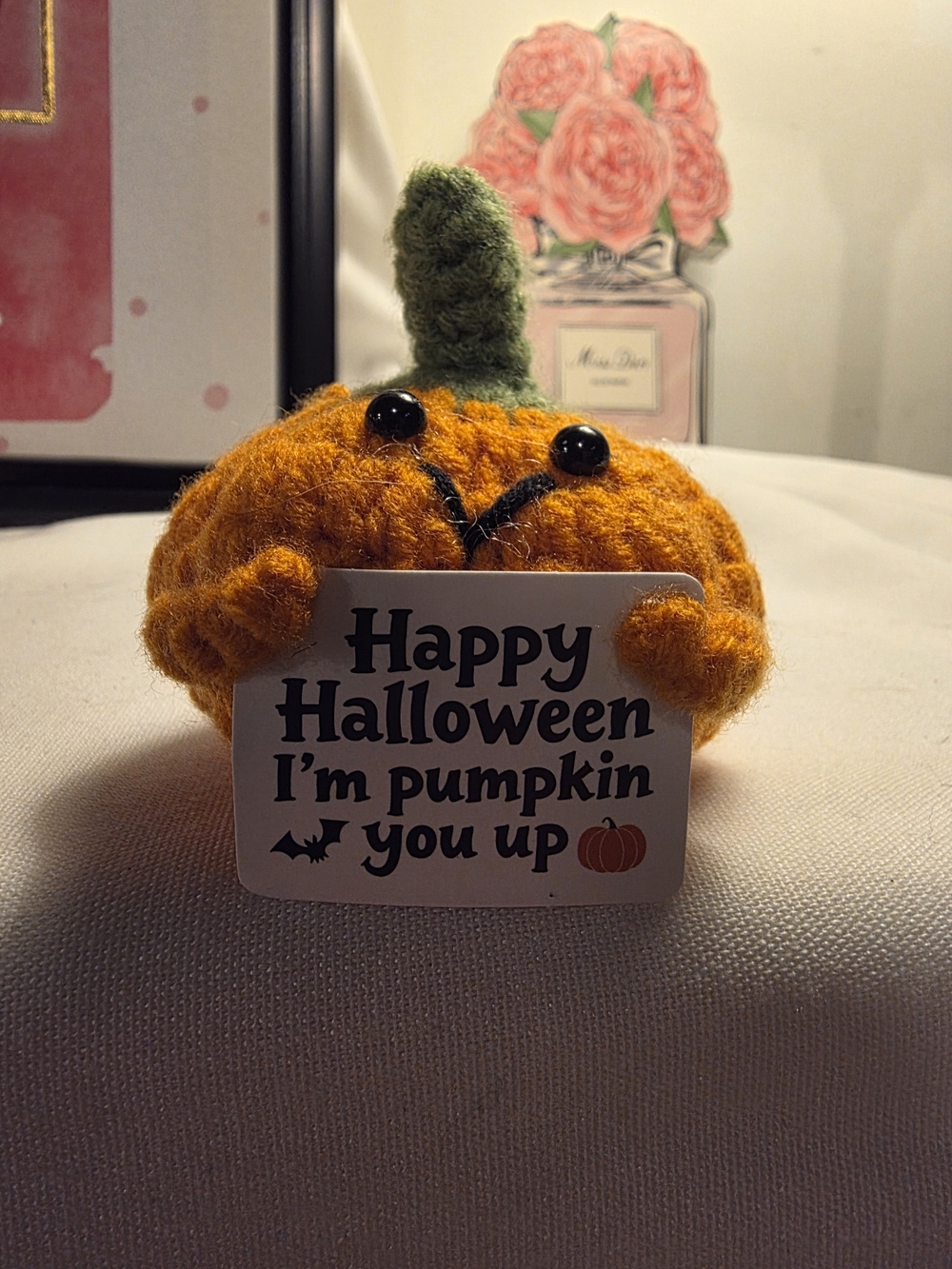 Orange Plush Pumpkin Halloween Accessory - Brand Unknown